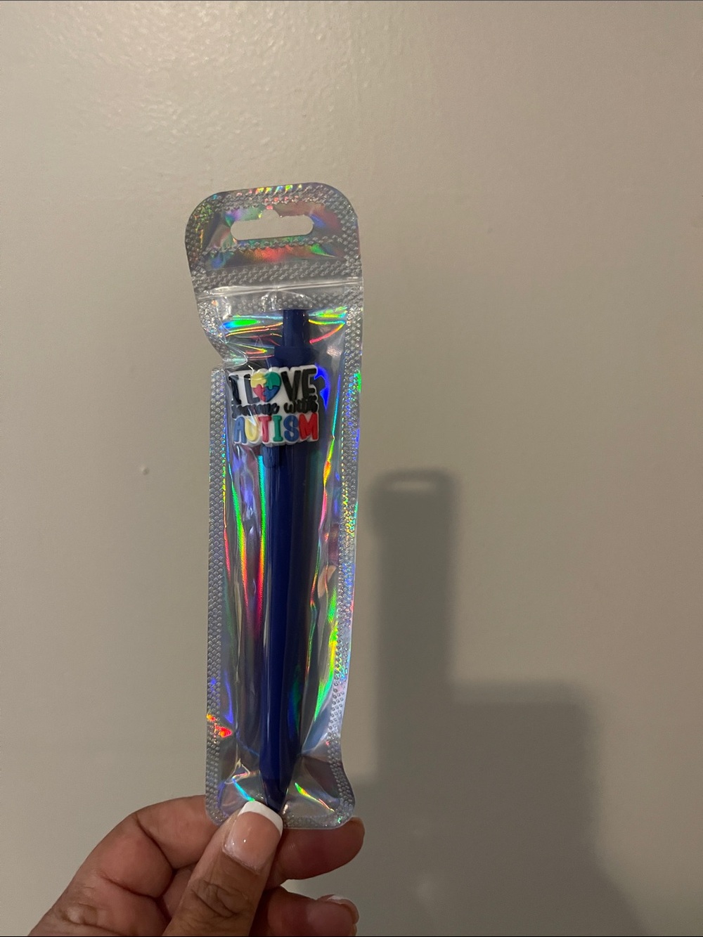 Blue Heart Charm Party Pen - Unbranded